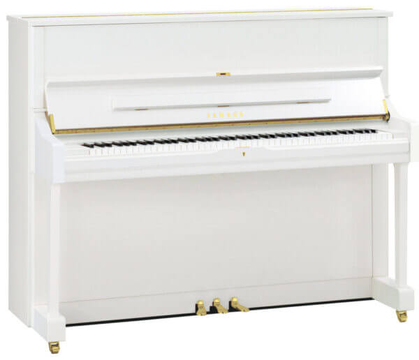 Yamaha U1 Polished White Piano