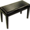 Yamaha Duet Piano Bench w_ Storage Polished Ebony