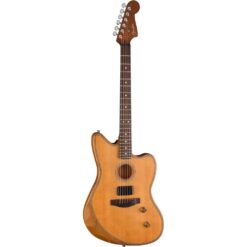 Fender Acoustasonic Standard Jazzmaster Acoustic-Electric Guitar, Aged Natural - Image 3