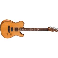 Fender Acoustasonic Standard Telecaster Acoustic-Electric Guitar Aged Natural - Image 3