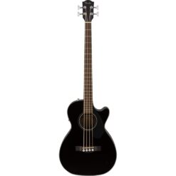 Fender CB-60SCE 4-String Acoustic Electric Bass Guitar Black with Fishman Pickup