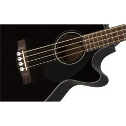Fender CB-60SCE 4-String Acoustic Electric Bass Guitar Black with Fishman Pickup - Image 5