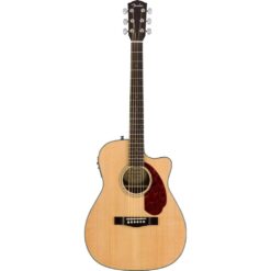 Fender CC-140SCE Concert Cutaway Acoustic-Electric Guitar with Case, Natural Finish