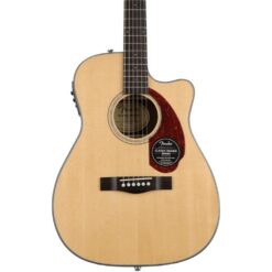 Guitare Acoustique-Électrique Fender CC-140SCE Concert Cutaway avec Étui, Naturel – Image 3