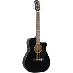 Fender CC-60SCE Acoustic Electric Concert Guitar Black with Fishman Pickup & Tuner - Image 4
