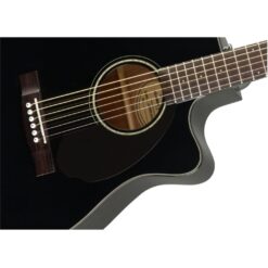 Fender CC-60SCE Acoustic Electric Concert Guitar Black with Fishman Pickup & Tuner - Image 5