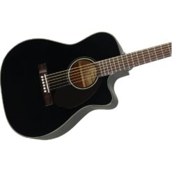 Fender CC-60SCE Acoustic Electric Concert Guitar Black with Fishman Pickup & Tuner - Image 6