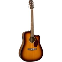 Fender CD-140SCE Dreadnought Acoustic-Electric Guitar with Case, Sunburst - Image 3