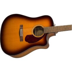 Fender CD-140SCE Dreadnought Acoustic-Electric Guitar with Case, Sunburst - Image 4