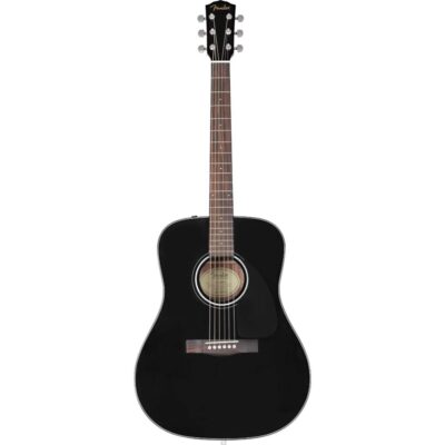 Fender CD-60 Dreadnought 6-String Acoustic Guitar – Black