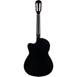 Alternative view of Fender CN-140SCE Thinline Concert Nylon Acoustic-Electric Guitar with Case, Black
