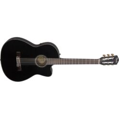 Guitare Acoustique-Électrique Fender CN-140SCE Thinline Concert à Cordes Nylon avec Étui, Noire – Image 3