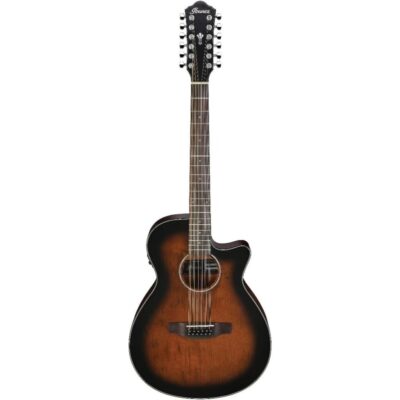 Ibanez Guitare Acoustique-Électrique 12 Cordes – Dark Violin Sunburst