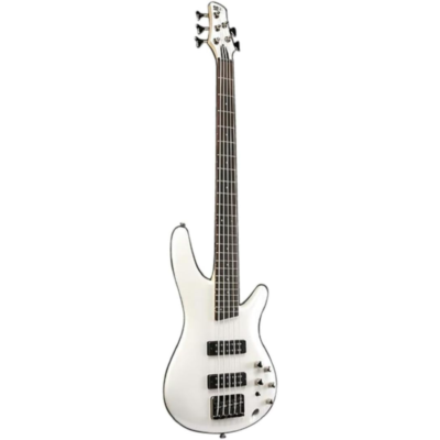 Ibanez Guitare Basse Électrique 5 Cordes – Pearl White