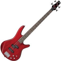 Ibanez Gio 4-String Electric Bass Guitar – Transparent Red