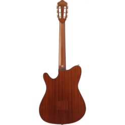 Alternative view of Ibanez Thinline Nylon Acoustic-Electric Guitar – Brown Sunburst